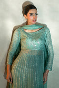 Fahad Hussayn | Lawn Banger | Midnight Aura - Pakistani Designer Dress - by Erum Khan | Type: Ladies Clothes - 100% Original at Saira Sultan