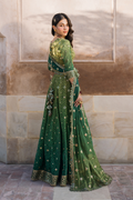 Iznik | Bandhani Formals | UE-328 S Emerald Green Chiffon