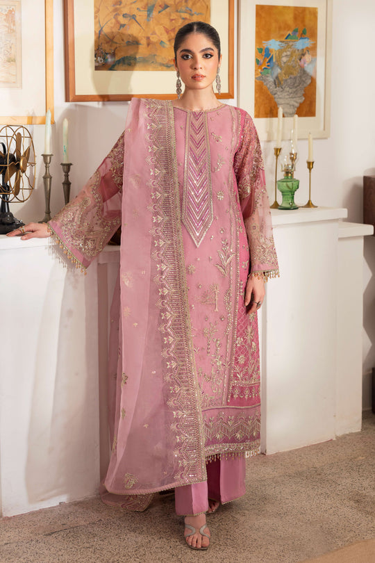 Naqshi | Pareezah Formals | Nayab XS Pastel Pink Organza
