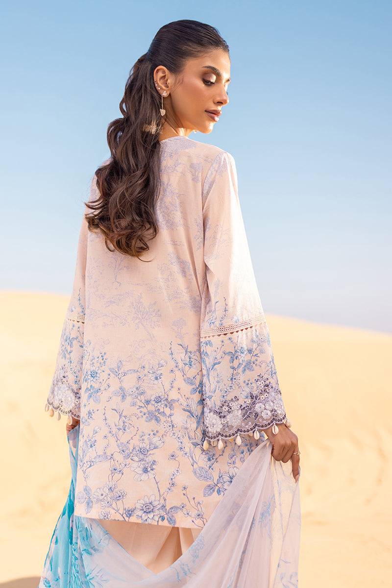 Cross Stitch | Eid Lawn 24 | PEACH - Pakistani Designer Dress - by Cross Stitch | Type: Luxury - 100% Original at Saira Sultan