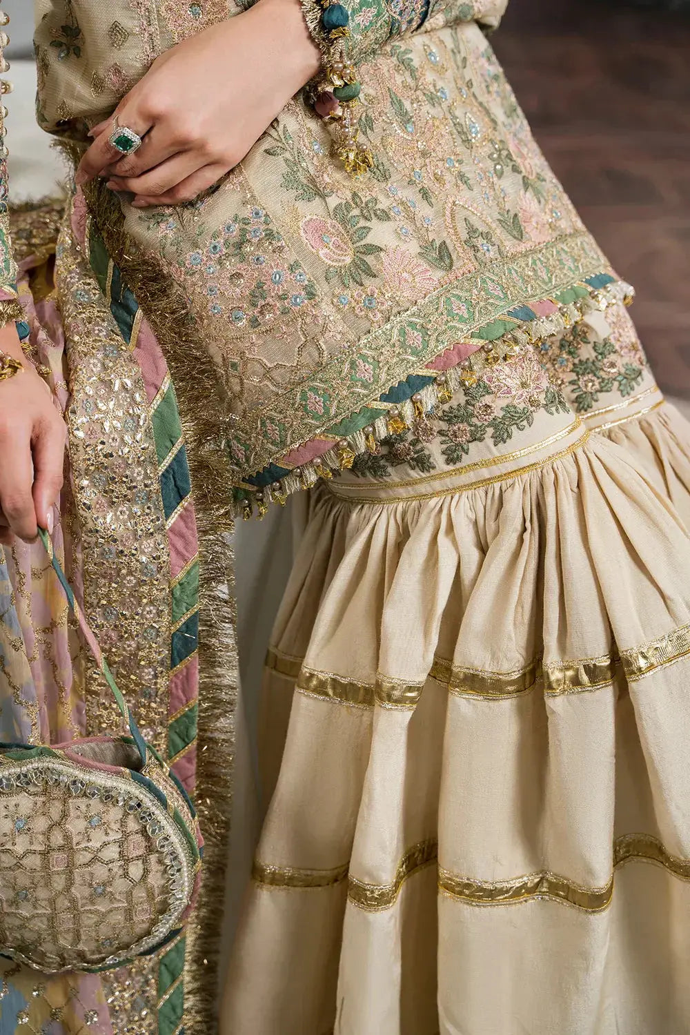 Baroque | Chantelle Embroidered Collection | CH12-04 - Pakistani Designer Dress - by Baroque | Type: Bridal - 100% Original at Saira Sultan