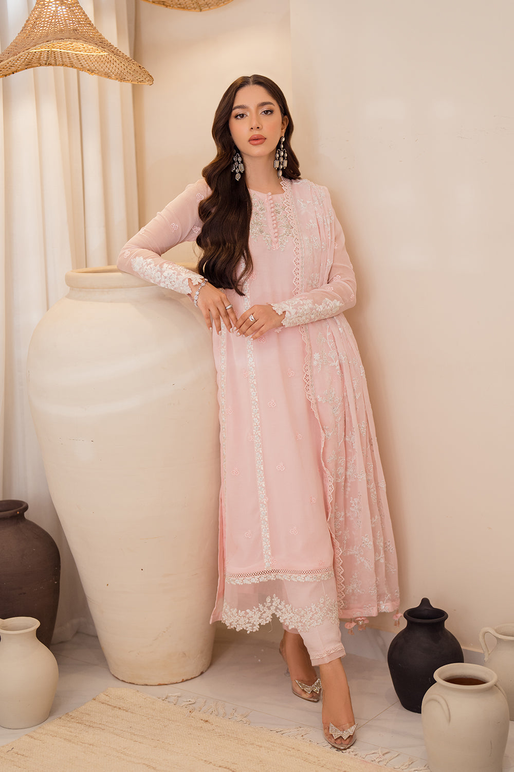Altan | Amalia Festive Collection |Pink Delight XL Light Pink Chiffon
