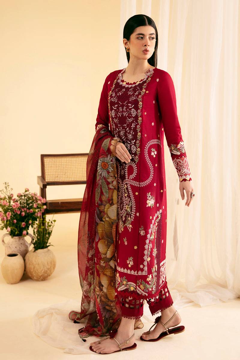 Qalamkar | Qlinekari Luxury Lawn | SQ-04 LARMINA - Pakistani Designer Dress - by Qalamkar | Type: Luxury - 100% Original at Saira Sultan