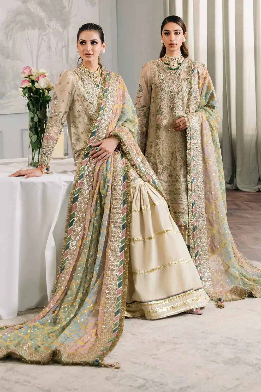 Baroque | Chantelle Embroidered Collection | CH12-04 - Pakistani Designer Dress - by Baroque | Type: Bridal - 100% Original at Saira Sultan