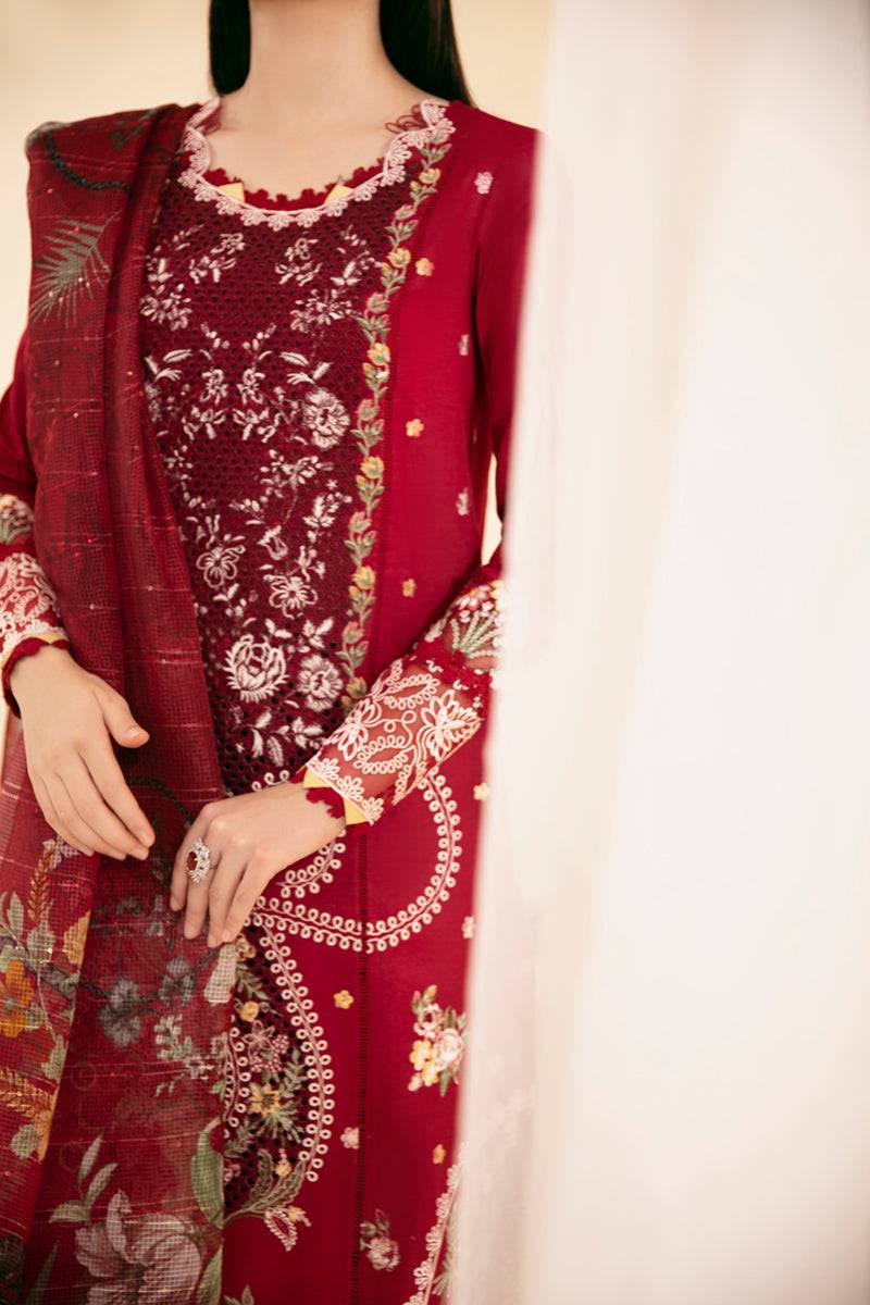 Qalamkar | Qlinekari Luxury Lawn | SQ-04 LARMINA - Pakistani Designer Dress - by Qalamkar | Type: Luxury - 100% Original at Saira Sultan