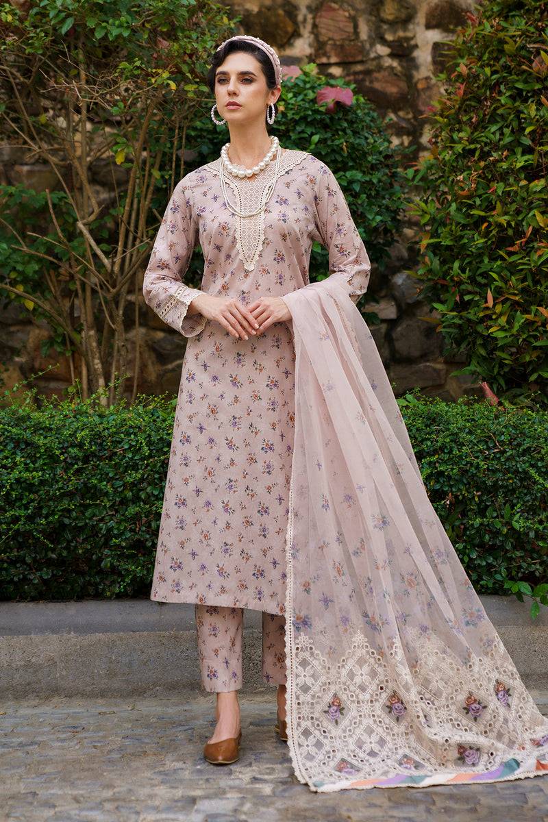 Baroque | Luxury Pret 24 | LAWN UF-590 - Pakistani Designer Dress - by Baroque | Type: Luxury - 100% Original at Saira Sultan