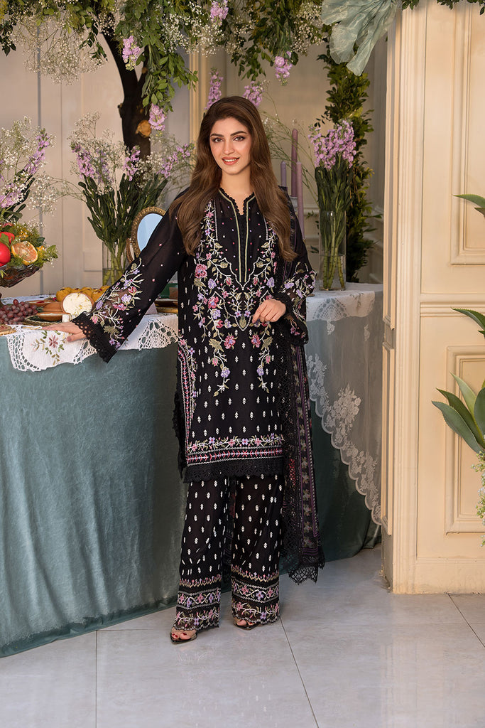 Sobia Nazir | Vital Lawn 25 | 5A XS Black Lawn