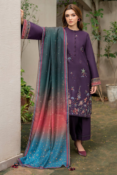 Jazmin | Winter Edition 24 | KHADDAR UW-0050 - Pakistani Designer Dress - by Jazmin | Type: Luxury - 100% Original at Saira Sultan