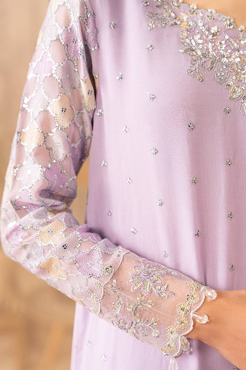 Cross Stitch | Luxe Atelier 24 | LILAC LUSTER - Pakistani Designer Dress - by Cross Stitch | Type: Luxury - 100% Original at Saira Sultan