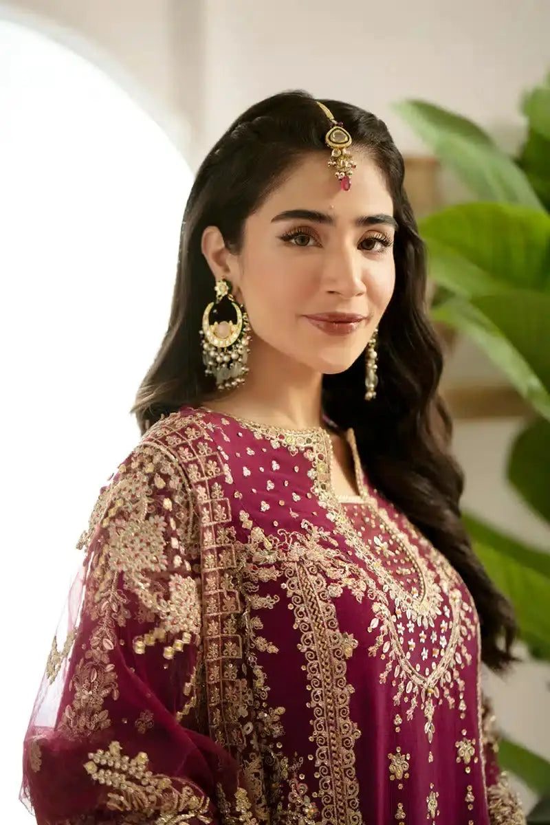 Qalamkar | Dilnaz Wedding Formals | DN-07 ALEENA - Pakistani Designer Dress - by Qalamkar | Type: Bridal - 100% Original at Saira Sultan