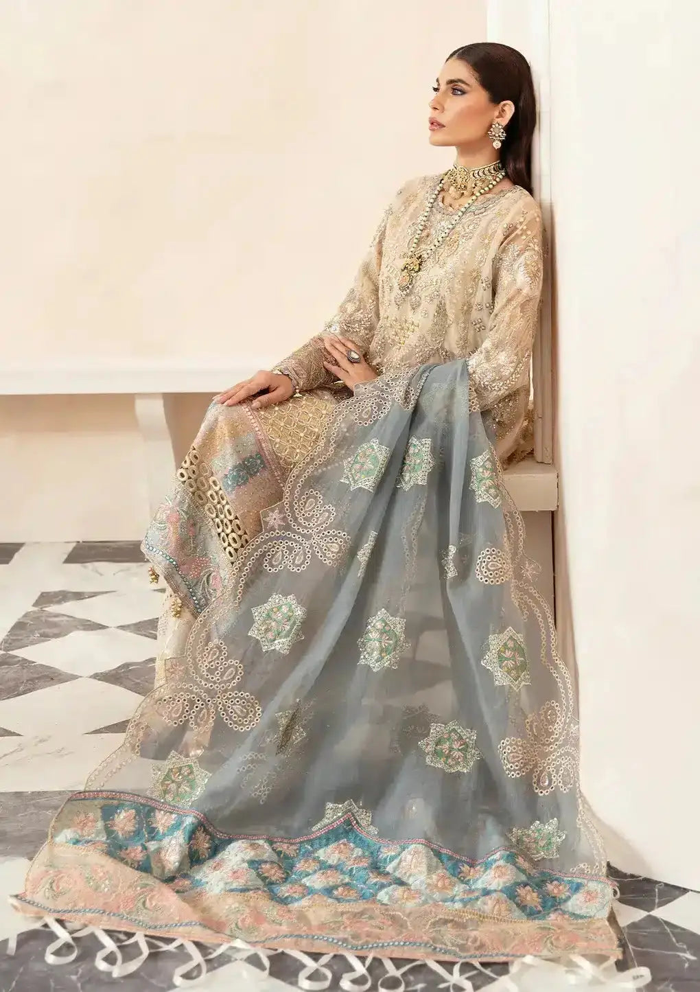 Elaf Premium | Celebrations 23 | ECH-02 HAYAT - Pakistani Designer Dress - by Elaf Premium | Type: Bridal - 100% Original at Saira Sultan