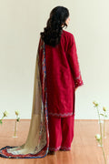 Zara Shahjahan | Coco Eid Edit | Alba-D8 M Haute Red Jacquard