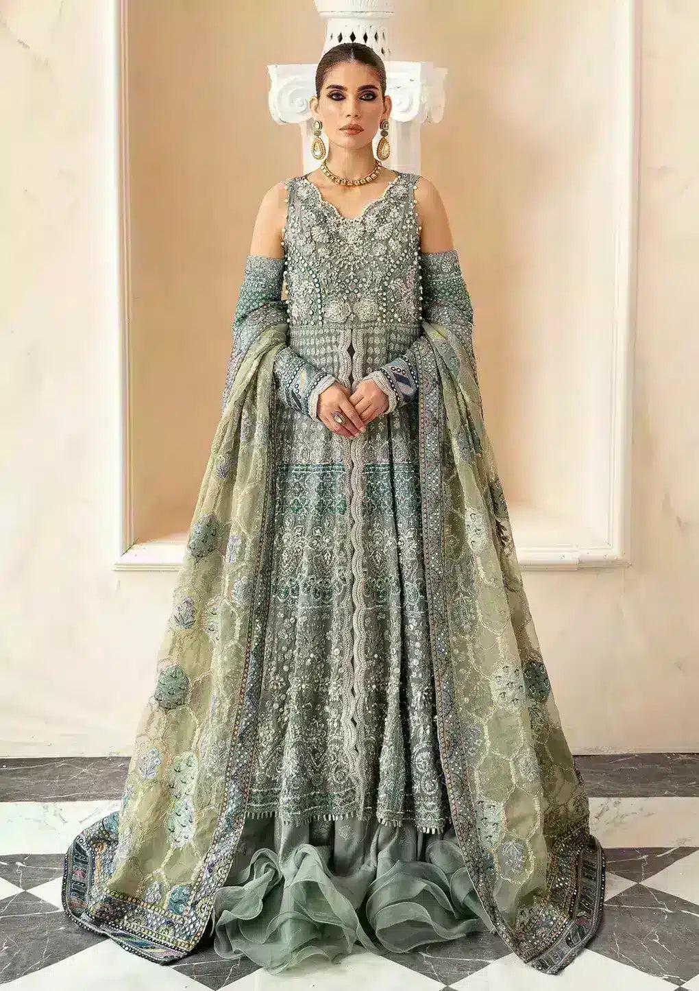 Elaf Premium | Celebrations 23 | ECH-09 NYRA - Pakistani Designer Dress - by Elaf Premium | Type: Bridal - 100% Original at Saira Sultan