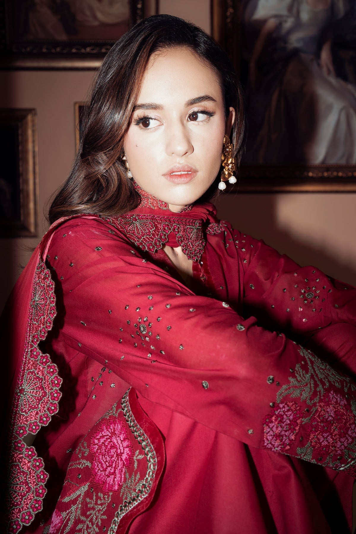 Nureh | Feya Eid Collection | FE-07 M Carmine Lawn