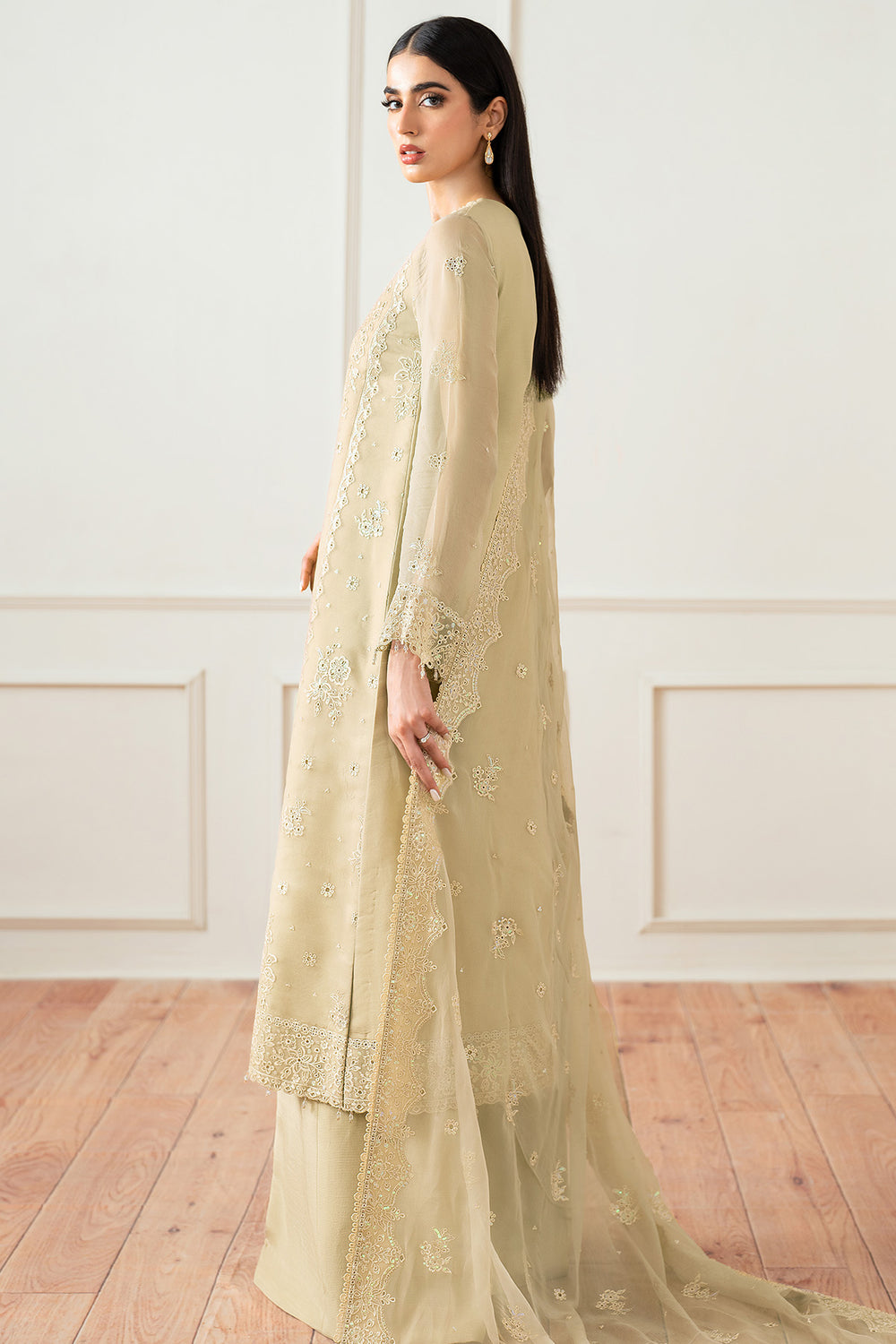 Farasha | Essence Formals 25 | Beige Dusk - Pakistani Designer Dress - by Farasha - Type : Ladies Clothes - 100% Original at Saira Sultan