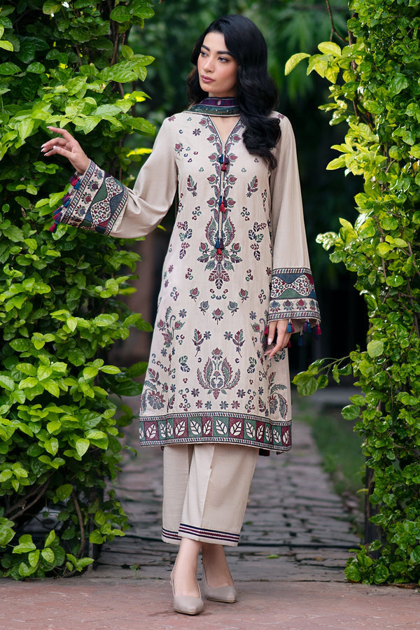 Jazmin | Winter Edition 24 | KHADDAR UW-0059 - Pakistani Designer Dress - by Jazmin | Type: Luxury - 100% Original at Saira Sultan