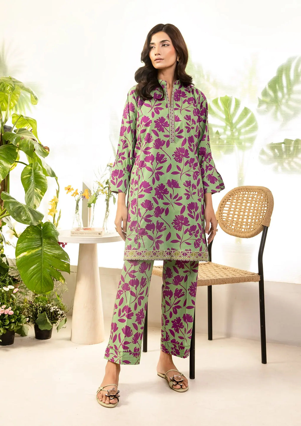 Elaf Premium | Pret 25 | EPT-07 KOA M Pistachio Lawn
