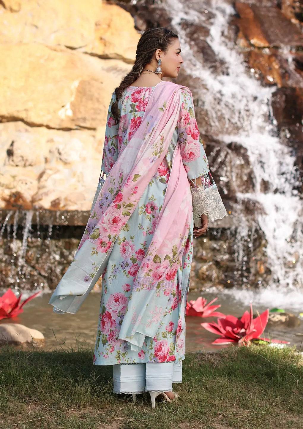 Elaf Premium | Prints Chikankari 24 | 04B GLACIELLA - Pakistani Designer Dress - by Elaf Premium | Type: Luxury - 100% Original at Saira Sultan