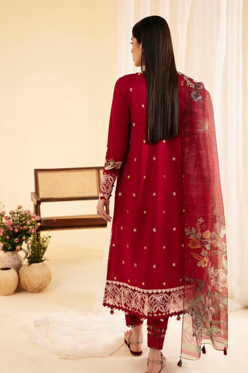 Qalamkar | Qlinekari Luxury Lawn | SQ-04 LARMINA - Pakistani Designer Dress - by Qalamkar | Type: Luxury - 100% Original at Saira Sultan