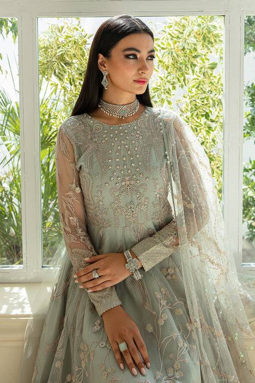 Baroque | Luxury Pret 24 | NET UF-627 - Pakistani Designer Dress - by Baroque | Type: Luxury - 100% Original at Saira Sultan