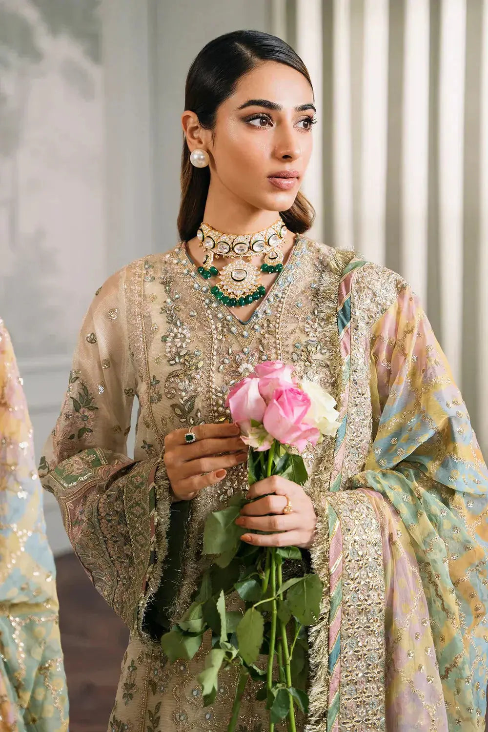 Baroque | Chantelle Embroidered Collection | CH12-04 - Pakistani Designer Dress - by Baroque | Type: Bridal - 100% Original at Saira Sultan