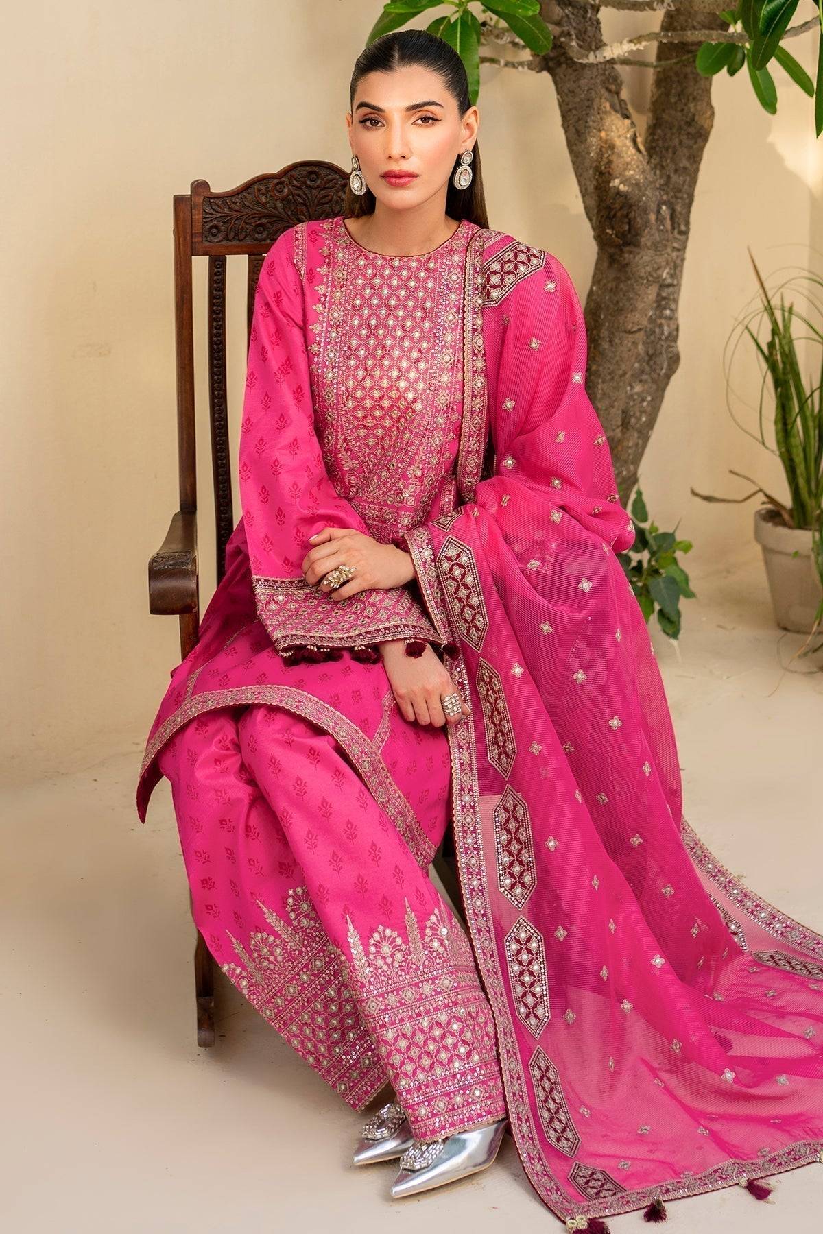 Jazmin | Irish Lawn SS 24 | D3 - Pakistani Designer Dress - by Jazmin | Type: Luxury - 100% Original at Saira Sultan
