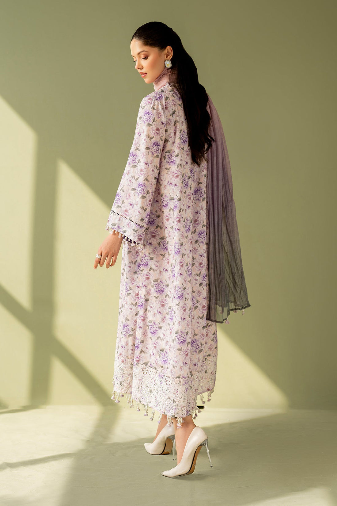 Baroque | Eid Printique | EMBROIDERED PRINTED LAWN UF-4168 XS Lavender Pinocchio Lawn