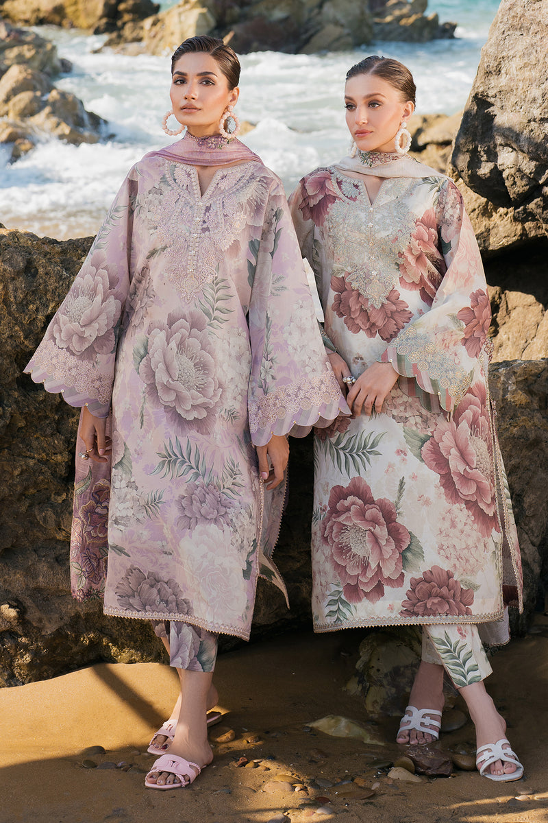 Baroque | Luxury Pret 25 | UF-4123 XL Off White Lawn