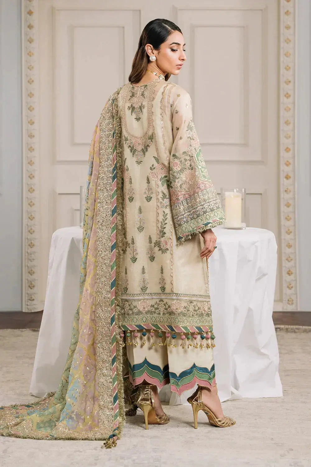 Baroque | Chantelle Embroidered Collection | CH12-04 - Pakistani Designer Dress - by Baroque | Type: Bridal - 100% Original at Saira Sultan