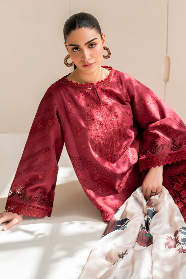 Baroque | Luxury Pret 24 | LAWN UF-676 - Pakistani Designer Dress - by Baroque | Type: Luxury - 100% Original at Saira Sultan