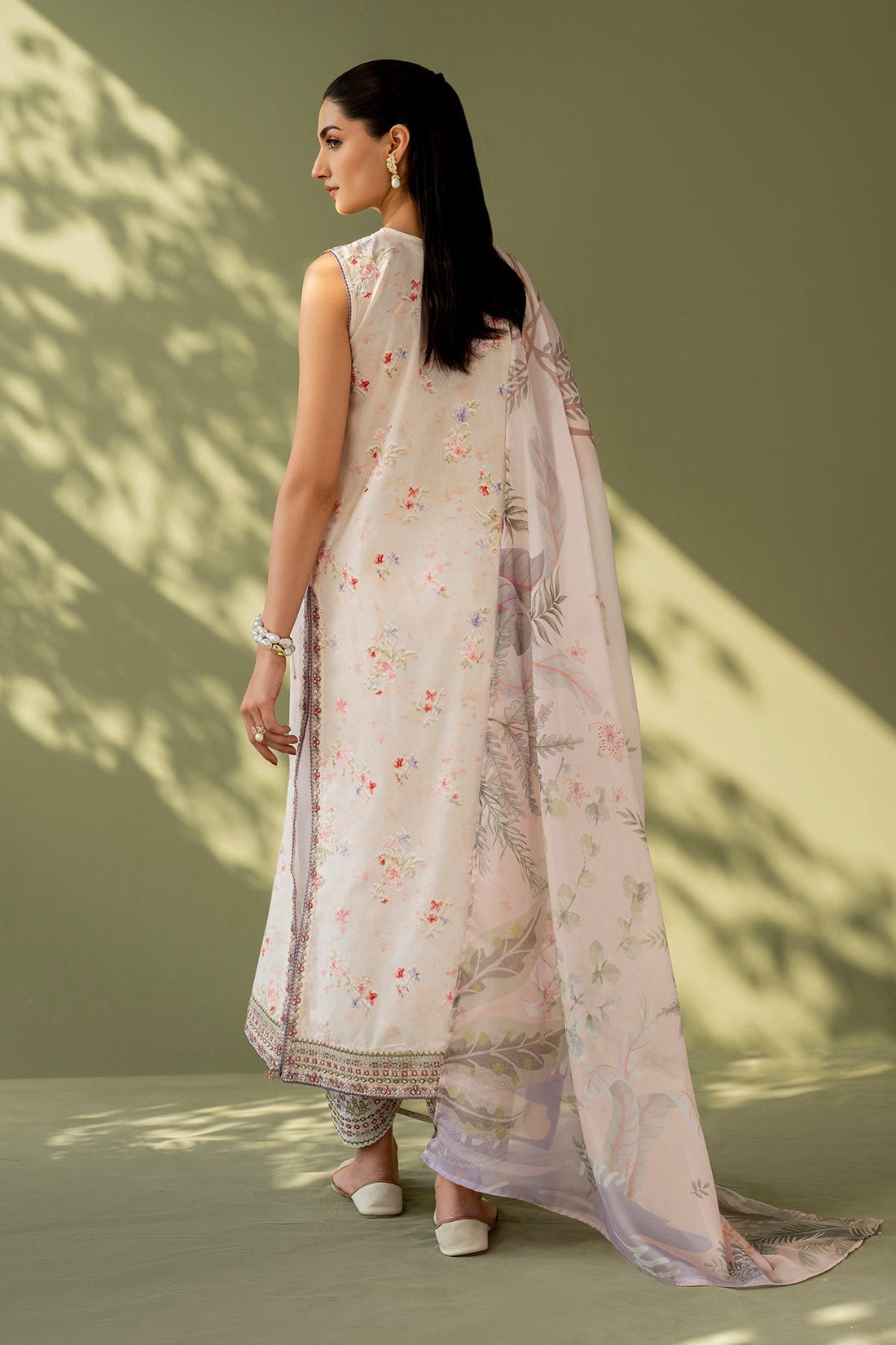 Baroque | Eid Printique | EMBROIDERED PRINTED LAWN UF-4169 XS Light Pink Lawn
