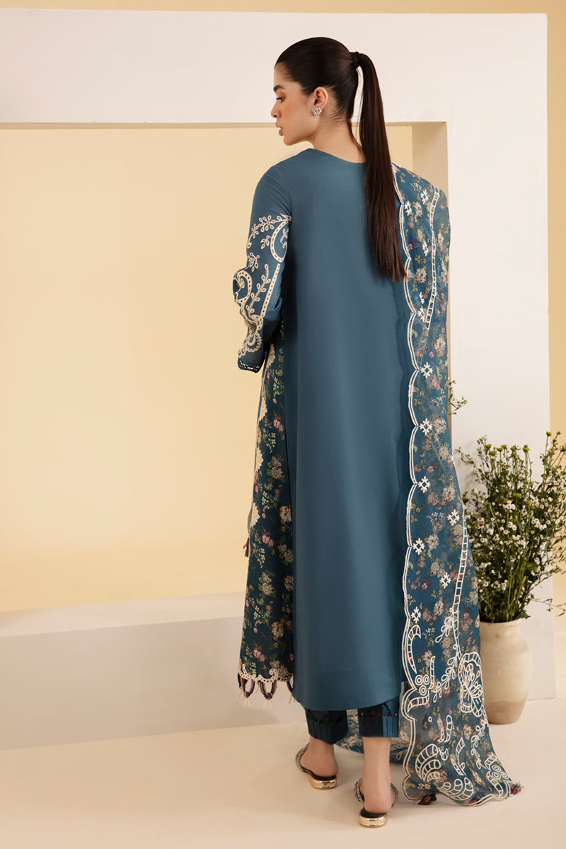 Qalamkar | Qlinekari Luxury Lawn | SQ-05 ELA -  Qalamkar Luxury -  Saira Sultan
