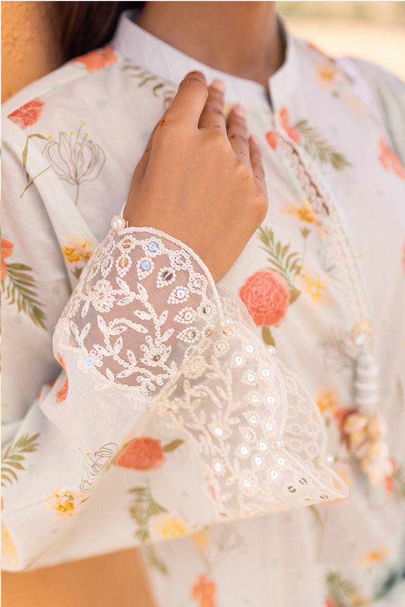 Cross Stitch | Eid Lawn 24 | AQUA GLAZE - Pakistani Designer Dress - by Cross Stitch | Type: Luxury - 100% Original at Saira Sultan