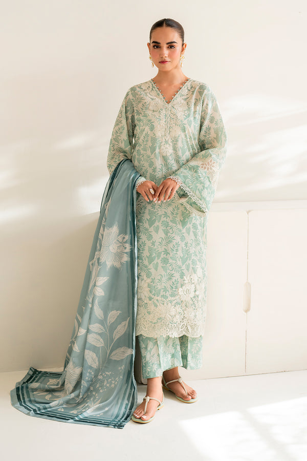 Baroque | Luxury Pret 24 | LAWN UF-677 - Pakistani Designer Dress - by Baroque | Type: Luxury - 100% Original at Saira Sultan