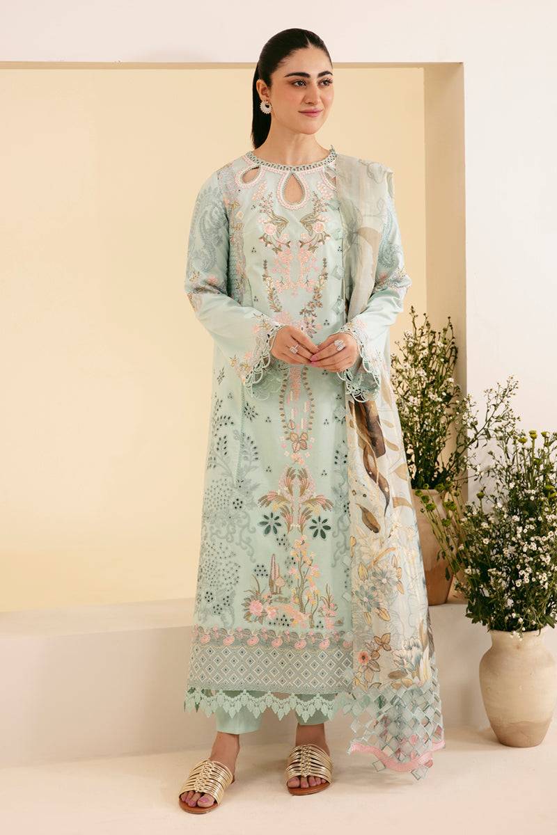 Qalamkar | Qlinekari Luxury Lawn | SQ-06 AFROZEH - Pakistani Designer Dress - by Qalamkar | Type: Luxury - 100% Original at Saira Sultan
