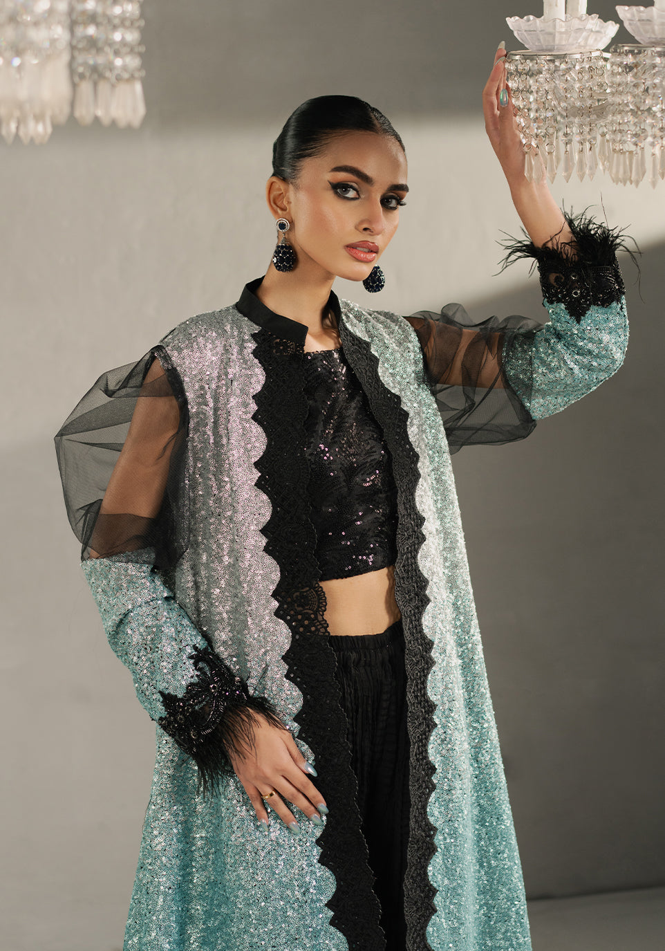 Zarqash | Silk Edit | ZQS 020 MEIRA XL Black Net