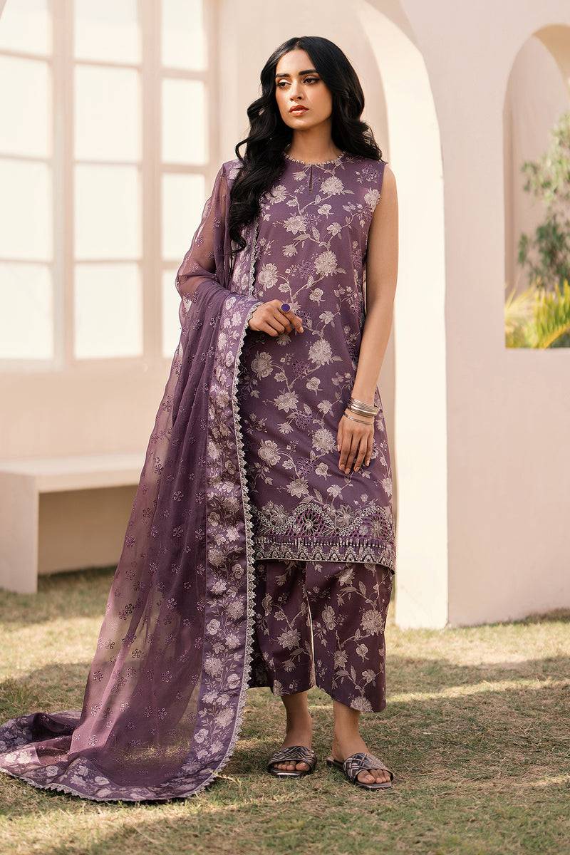 Baroque | Luxury Pret 24 | LAWN UF-598 - Pakistani Designer Dress - by Baroque | Type: Luxury - 100% Original at Saira Sultan