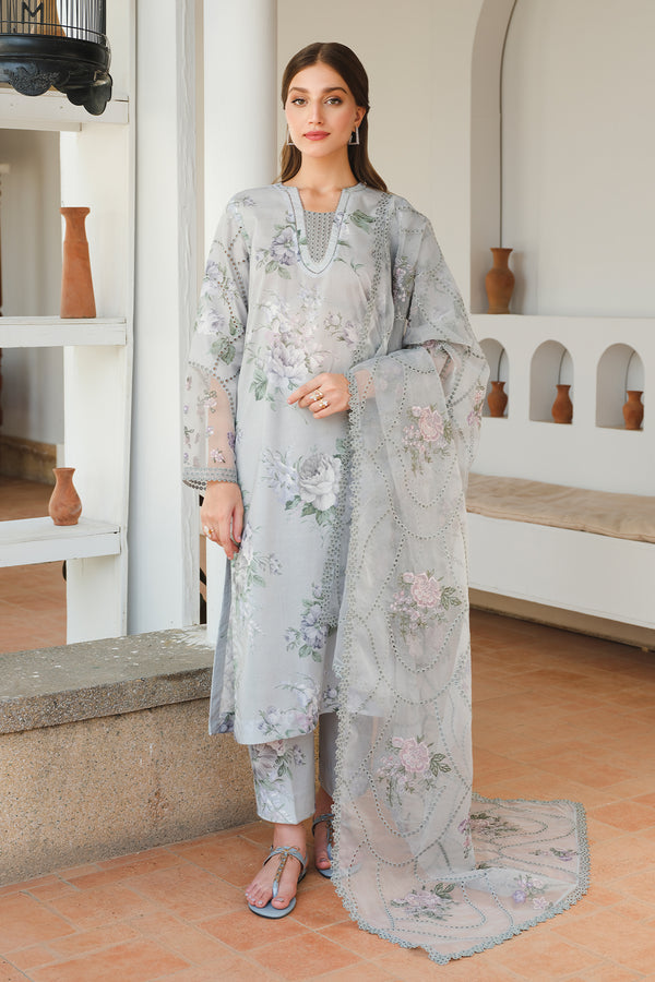 Baroque | Luxury Pret 24 | LAWN UF-651 - Pakistani Designer Dress - by Baroque | Type: Luxury - 100% Original at Saira Sultan