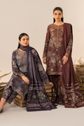 Iznik | Exclusive Winter | UE-350 Custom Size Dark Brown Slub Khaddar