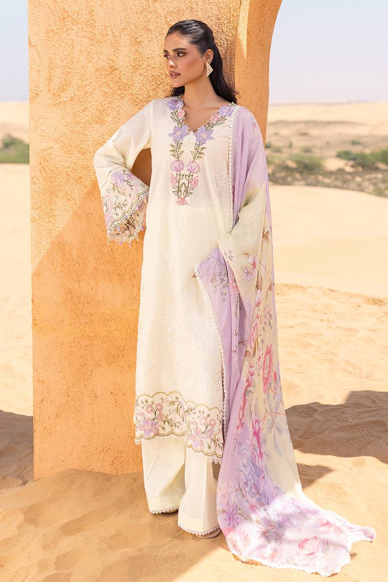 Cross Stitch | Eid Lawn 24 | SUBTLE CANARY - Pakistani Designer Dress - by Cross Stitch | Type: Luxury - 100% Original at Saira Sultan