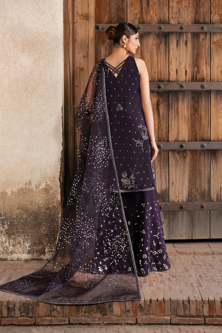 Iznik | Luxury Chiffon | ILC-06 XS Dark Purple Organza