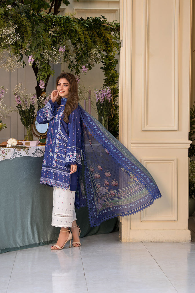Sobia Nazir | Vital Lawn 25 | 6B M Persion Blue Lawn