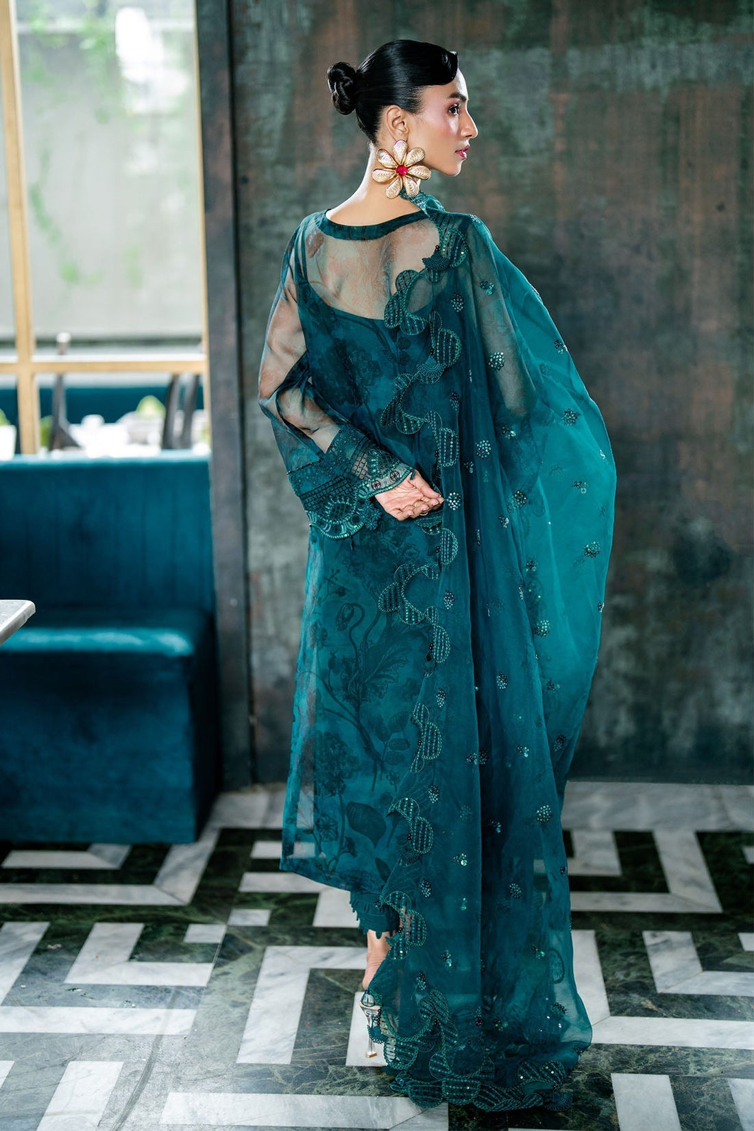 Nureh | Ballerina Formals | NU2-152 - Pakistani Designer Dress - by Nureh | Type: Luxury - 100% Original at Saira Sultan