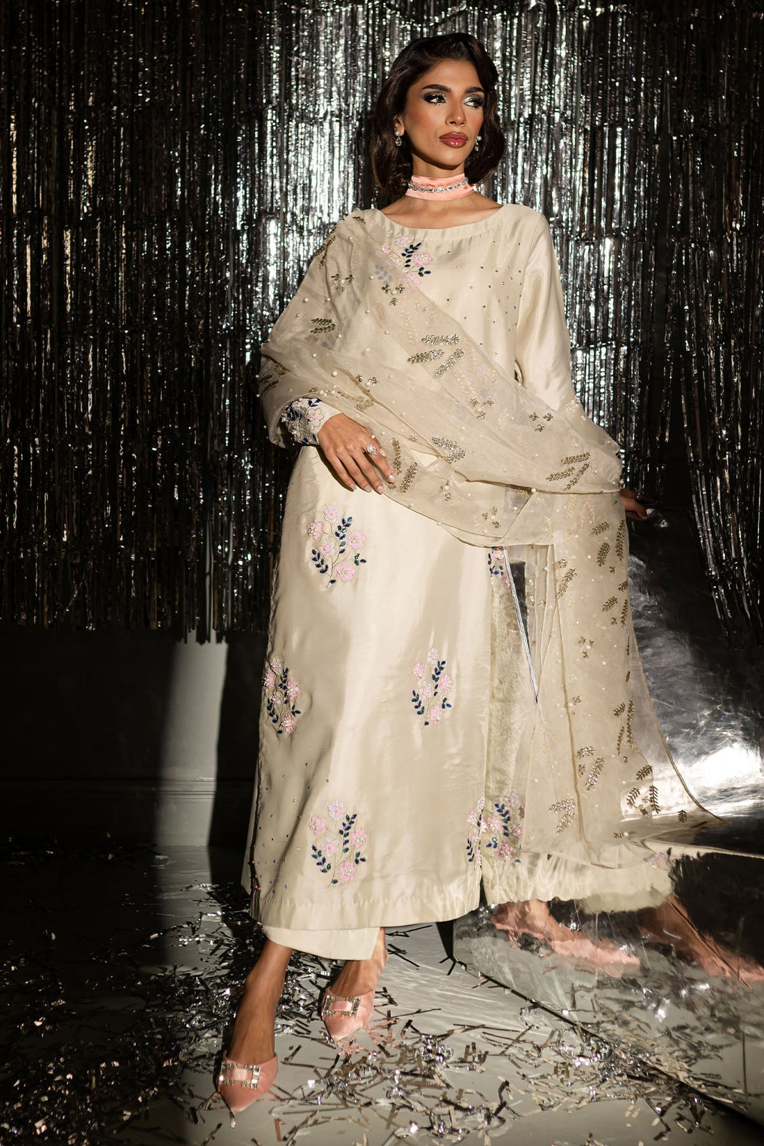 Nureh | Tiny Twinkles | Sparkle Pop TW-10 XS Beige Silk