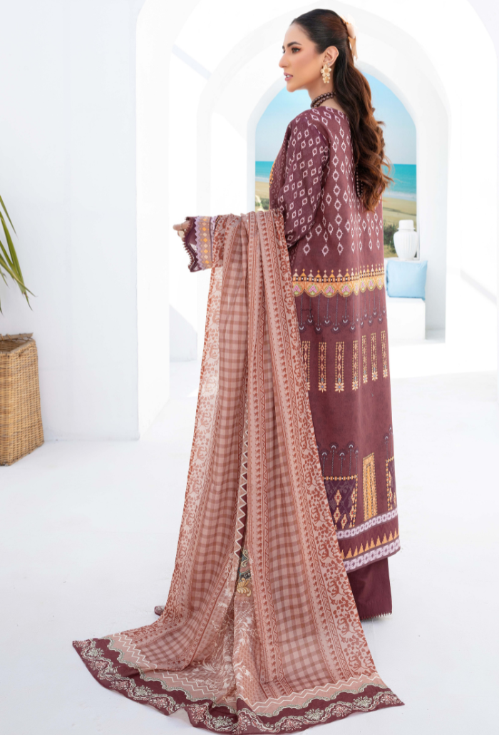 Humdum | Saira Bano Lawn 24 | D07 -  HumDum Casuals -  Saira Sultan