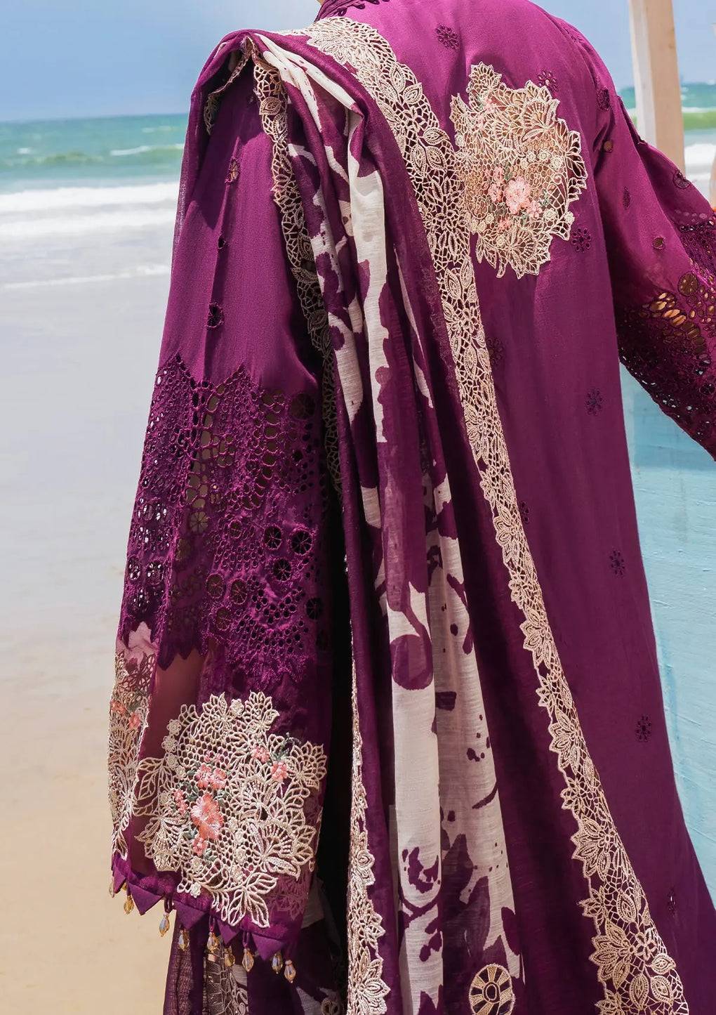 Elaf Premium | Hai Kuch Festive Lawn 24 | EHK-06 Hania - Pakistani Designer Dress - by Elaf Premium | Type: Luxury - 100% Original at Saira Sultan