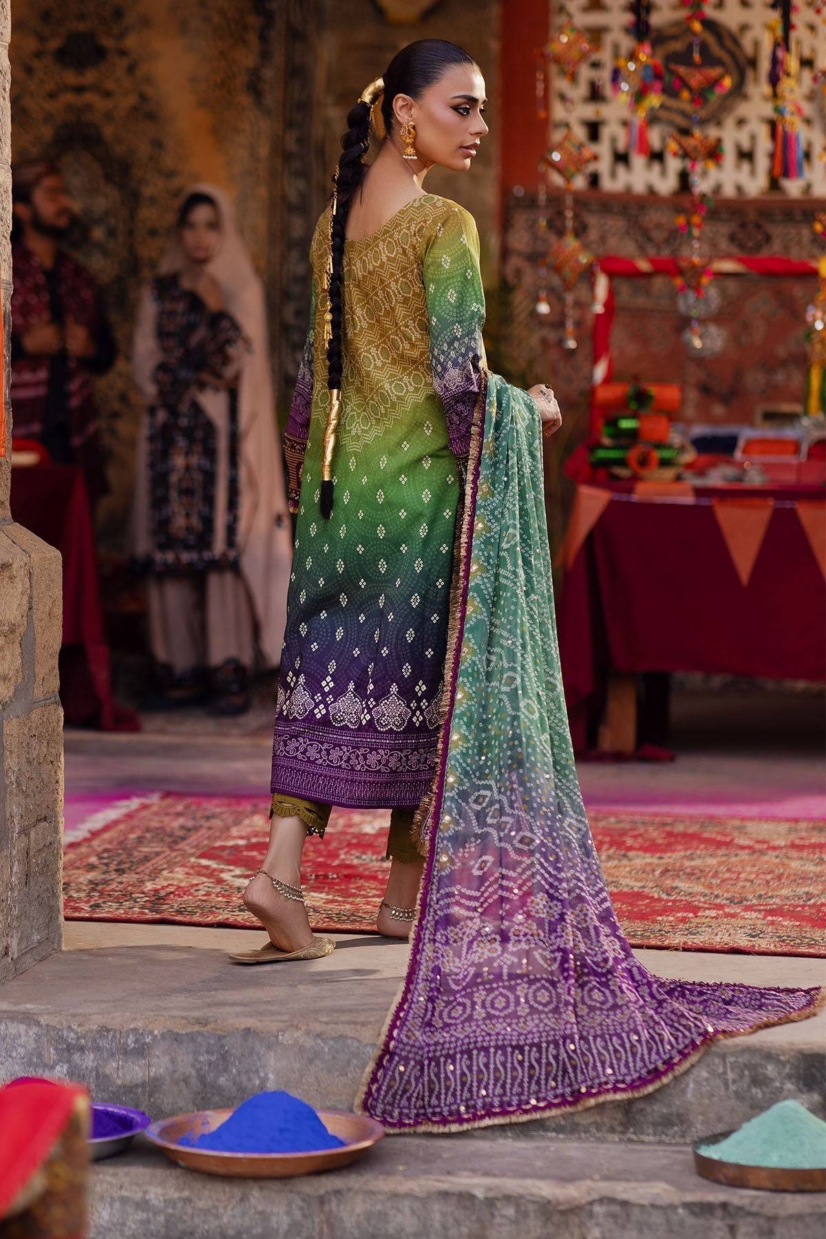 Nureh | Bazaar Lawn | NS-132 - Pakistani Designer Dress - by Nureh | Type: Luxury - 100% Original at Saira Sultan