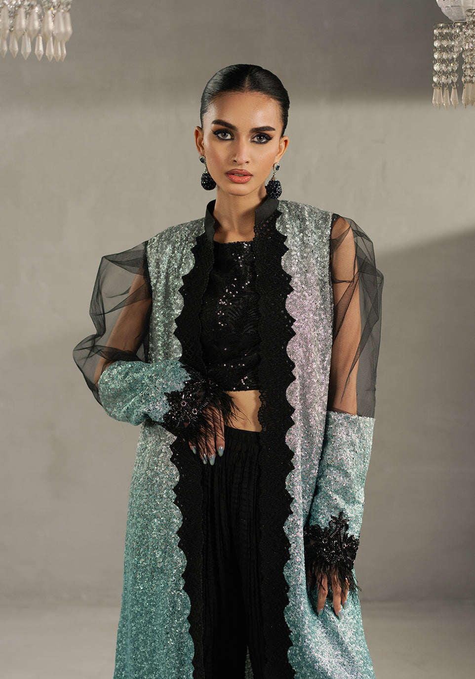 Zarqash | Silk Edit | ZQS 020 MEIRA S Black Net