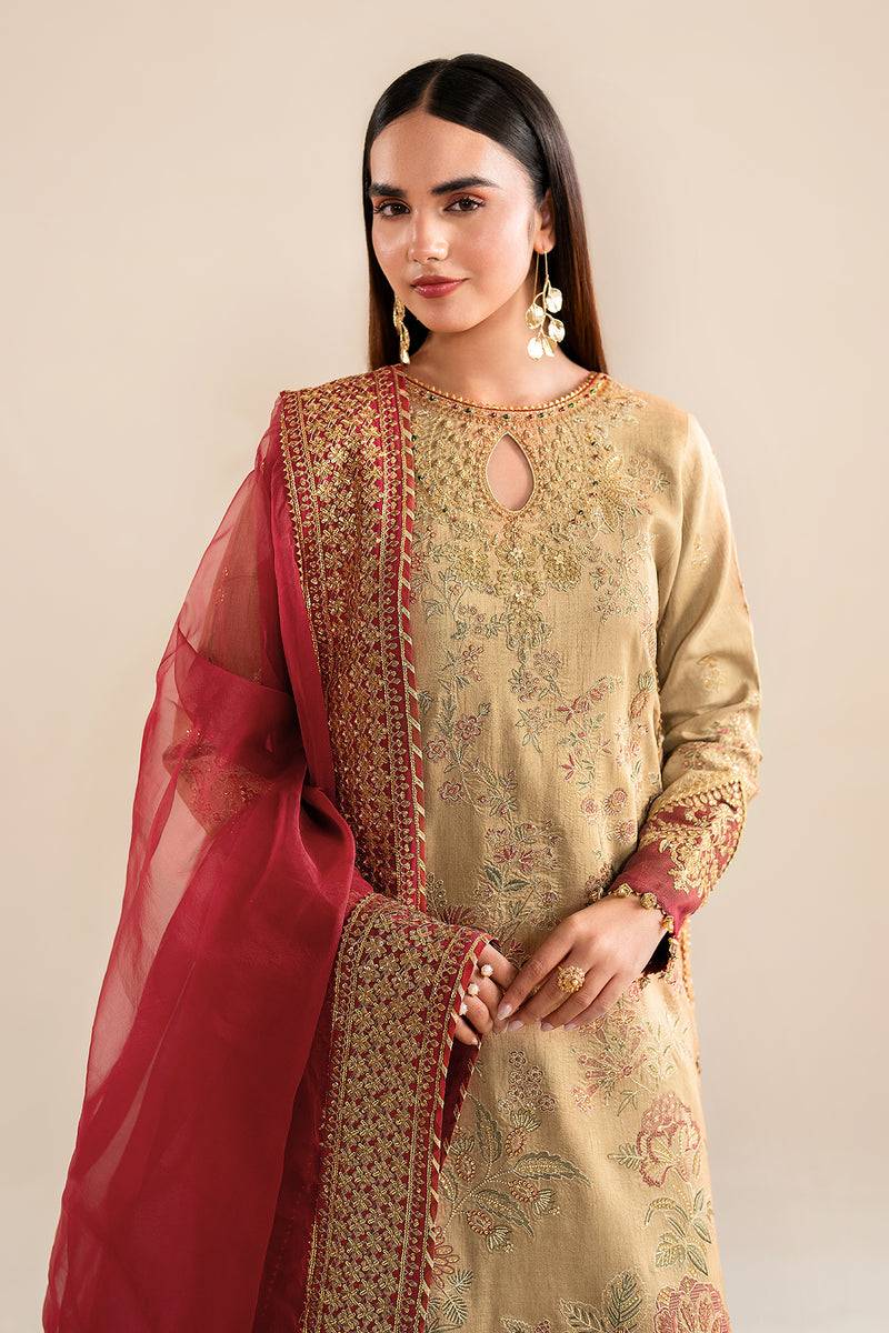 Baroque | Formal Collection | SILK UF-619 L Beige Silk
