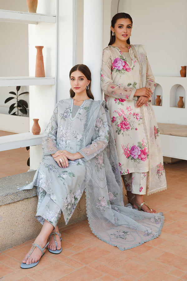 Baroque | Luxury Pret 24 | LAWN UF-651 - Pakistani Designer Dress - by Baroque | Type: Luxury - 100% Original at Saira Sultan